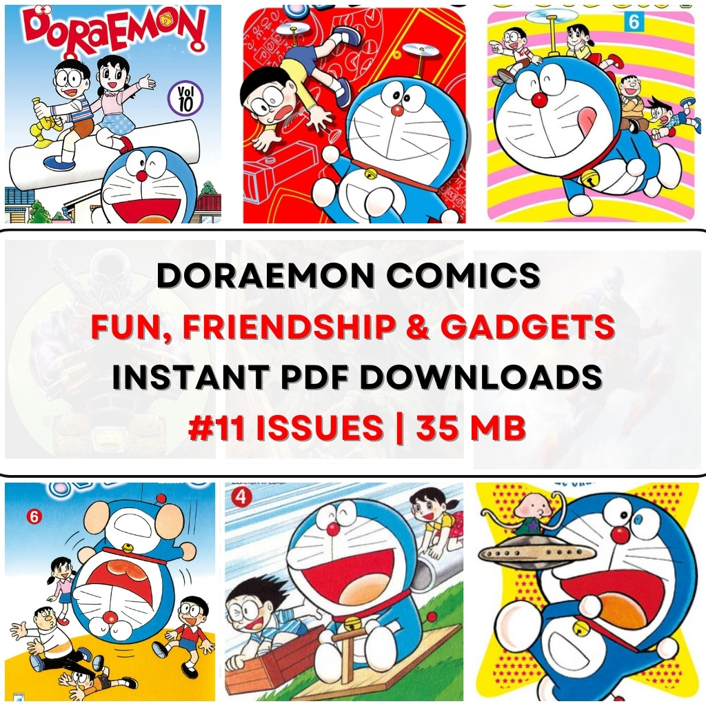 Doraemon Comics – Fun Future Gadgets (12 Editions)