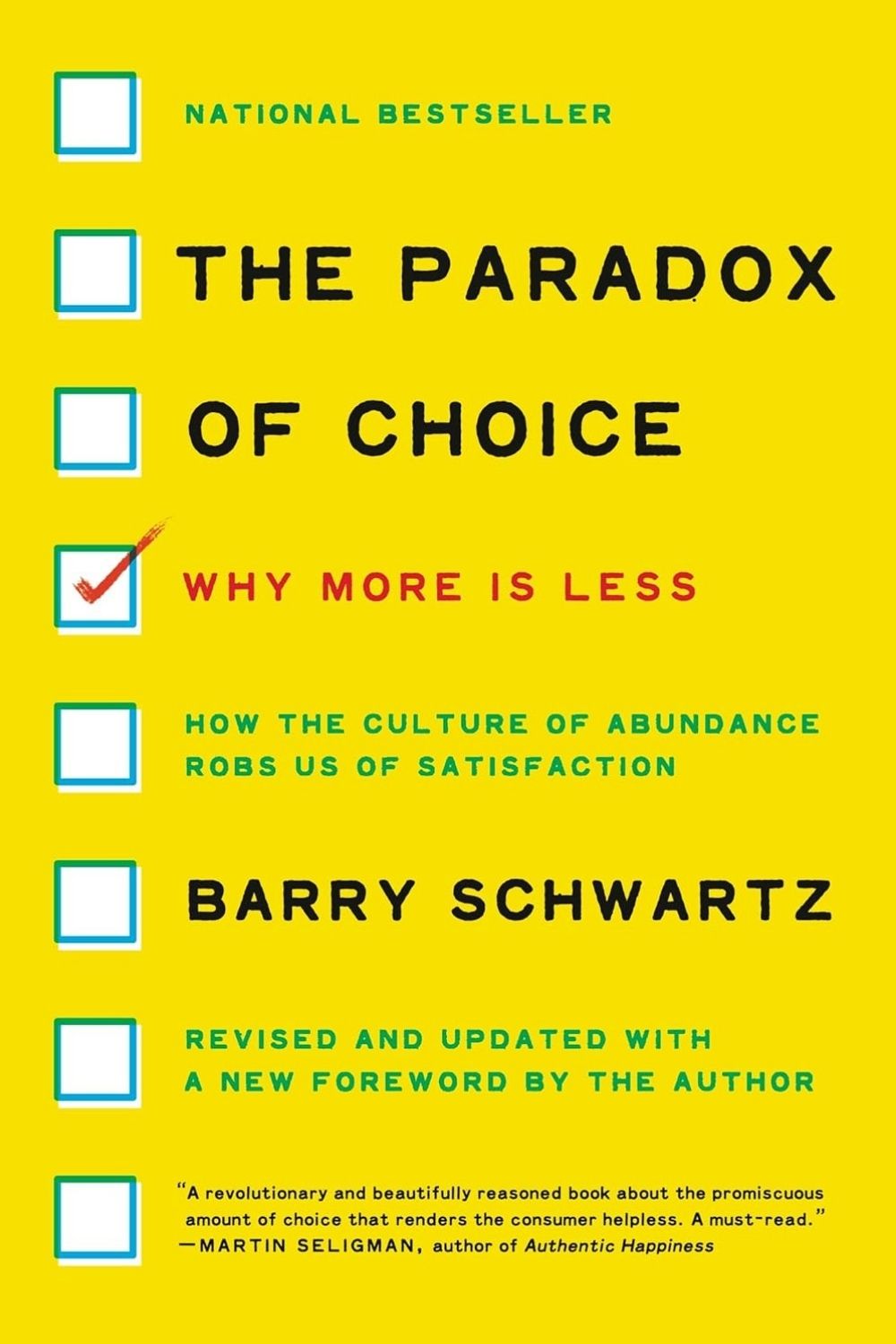 The Paradox of Choice – Barry Schwartz